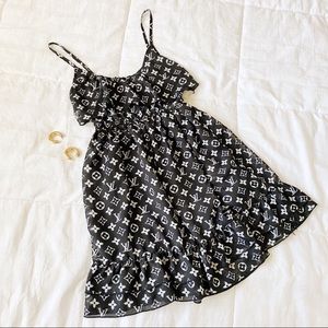 Reworked vintage Louis Vuitton dress